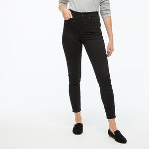 J. Crew Factory Curvy 10" high-rise black skinny jean signature stretch NWT 32